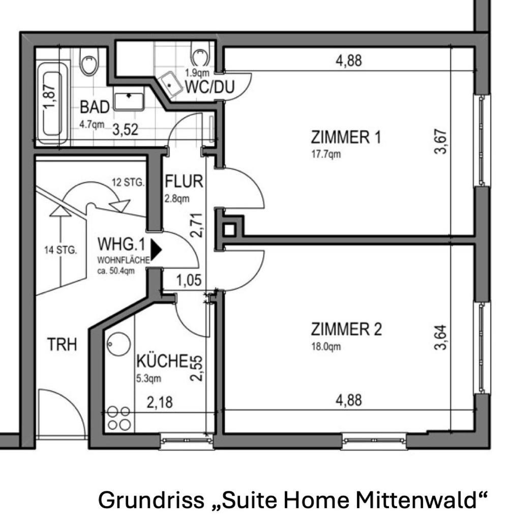 Suite Home Миттенвальд Экстерьер фото